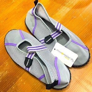 ☔️ GOLD TOE POWERSOX P.S. Women’s Water Shoes Size 7 Gray Purple Anti-Slip …